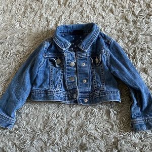 Toddler cropped jean jacket